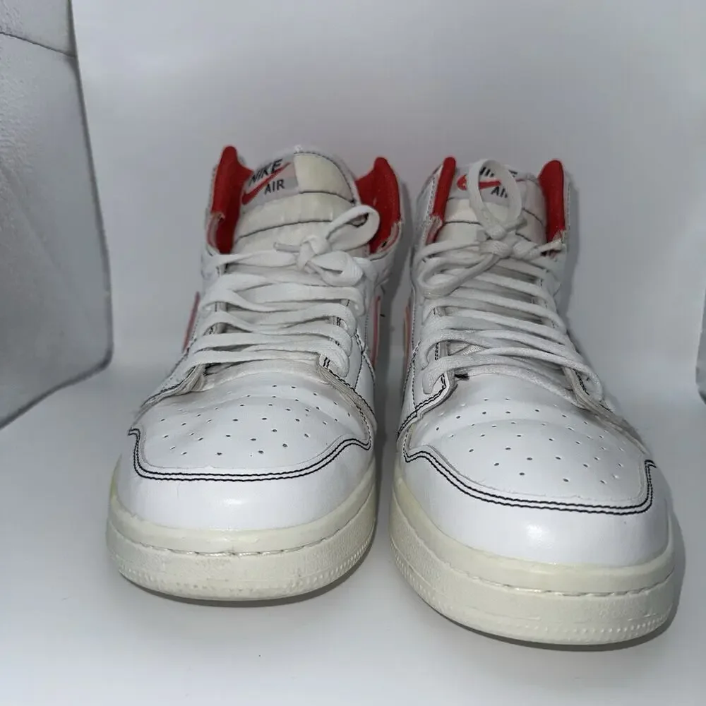 Nike Air Jordan 1 Retro High OG Phantom Gym Red White Mens 10 555088-160